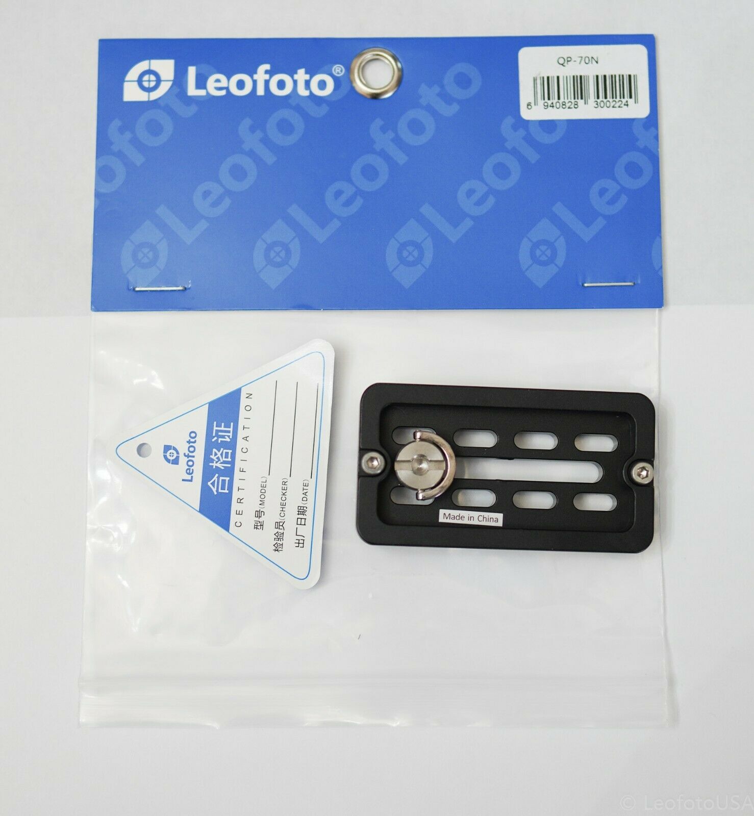 Leofoto QP-70N 70mm Plate ARCA Compatible with scales for panoramic clamp