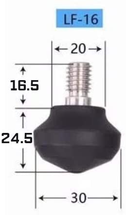 Leofoto LF/LS Rubber Feet for Tripods (Set of 3)