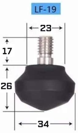 Leofoto LF/LS Rubber Feet for Tripods (Set of 3)