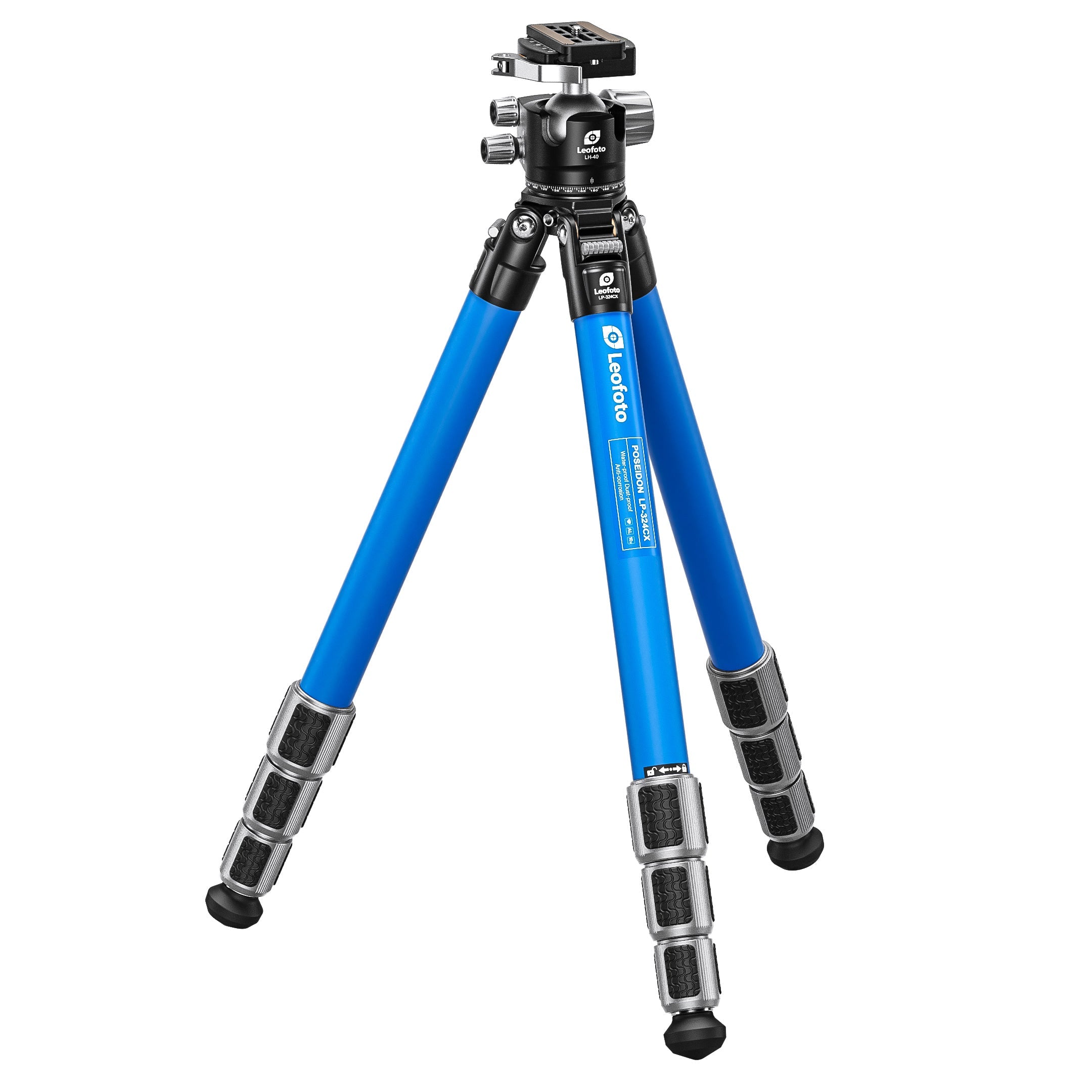 Leofoto LP-324C X Version Poseidon Ocean Tripod+Ballhead Set | Water, Corrosion-Resistant with Titanium Foot Spike