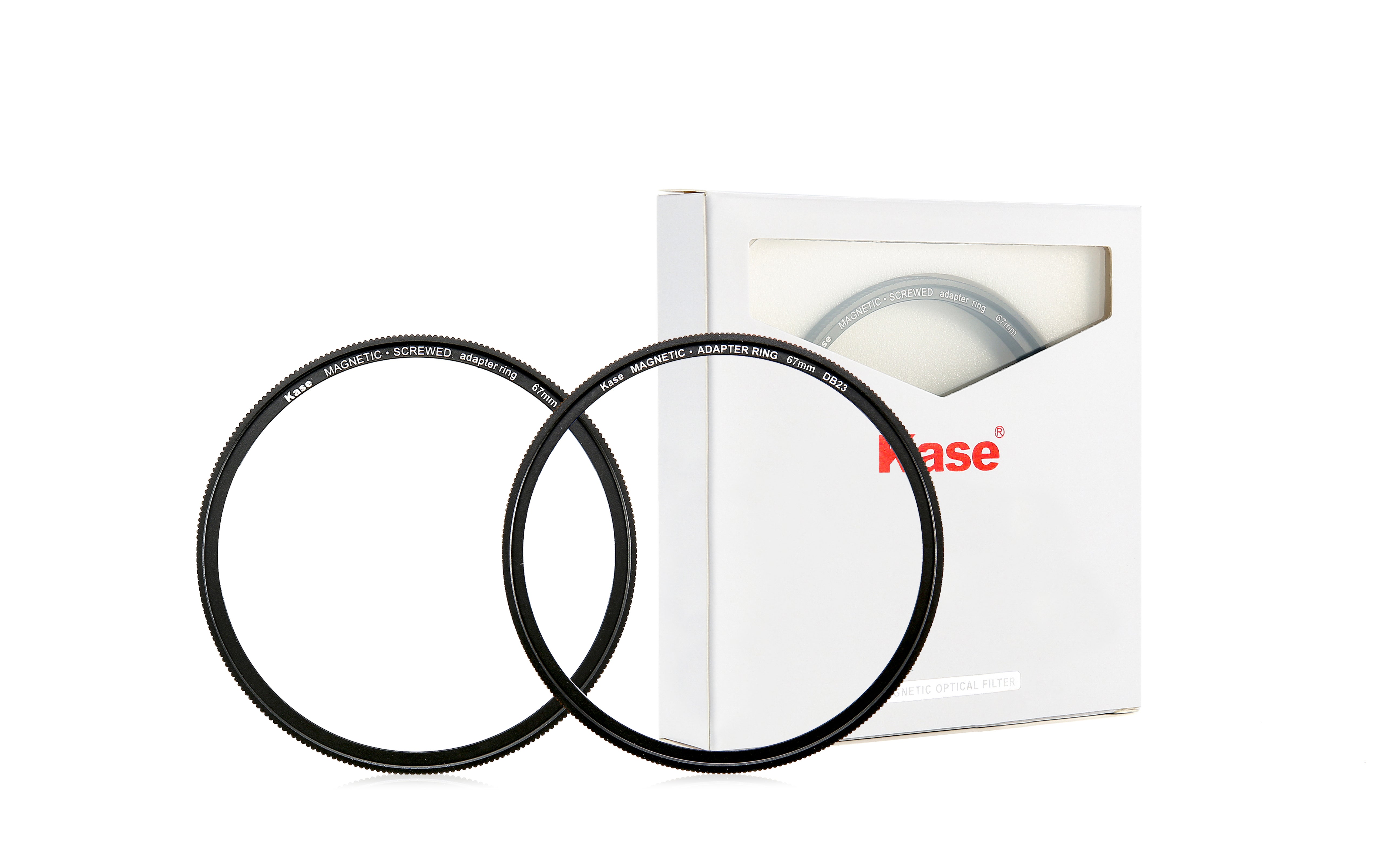 Kase Magnetic Adapter Ring Kit  (magnetic adapter ring+magnetic screwing adapter ring ) 52mm
