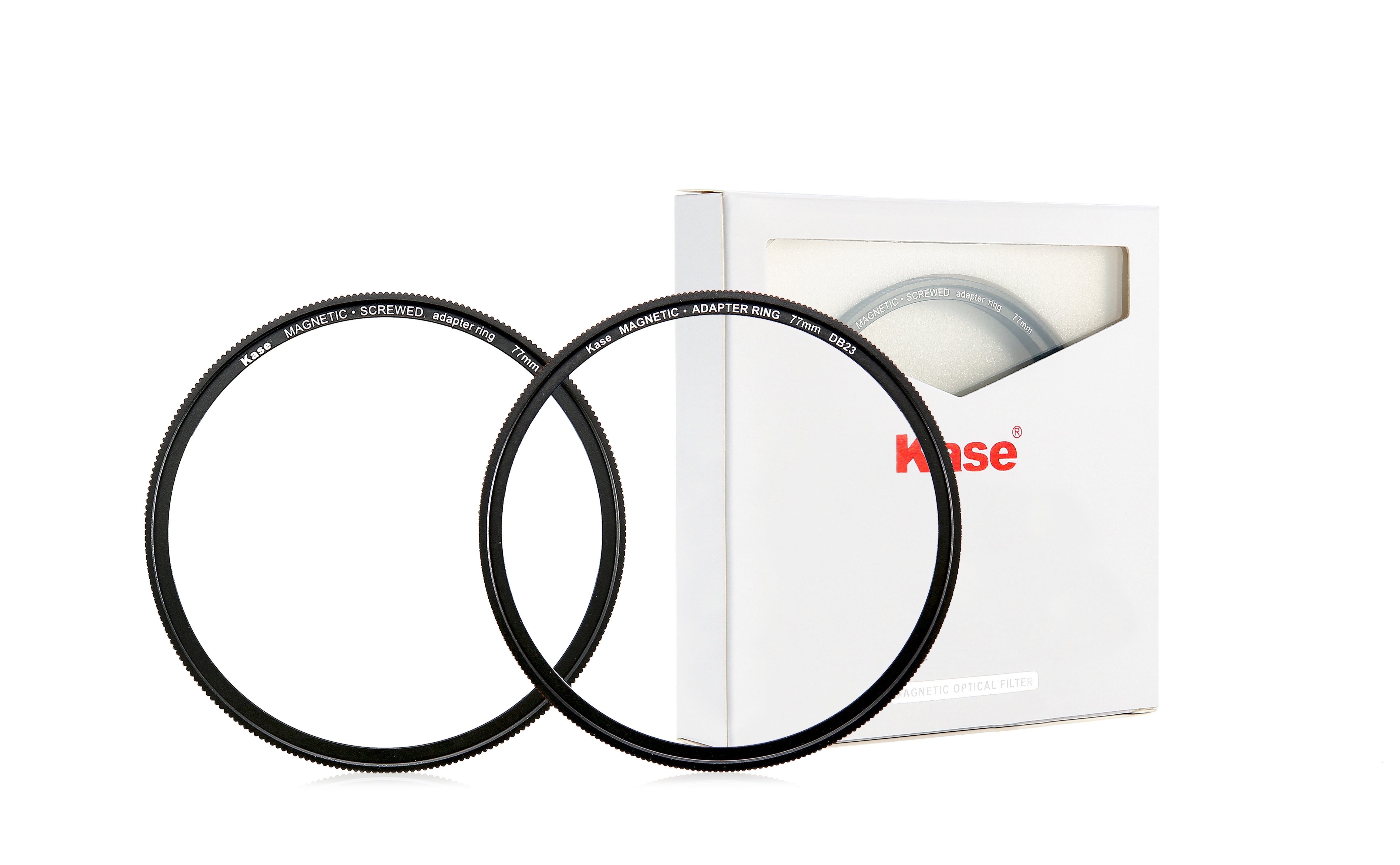 Kase Magnetic Adapter Ring Kit  (magnetic adapter ring+magnetic screwing adapter ring ) 77mm