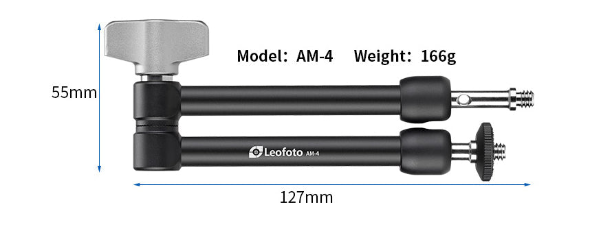 Leofoto AM-3 / AM-4 Versa Magic Arm  Multi-Purpose Accessory | 1/4th Mounting Screws
