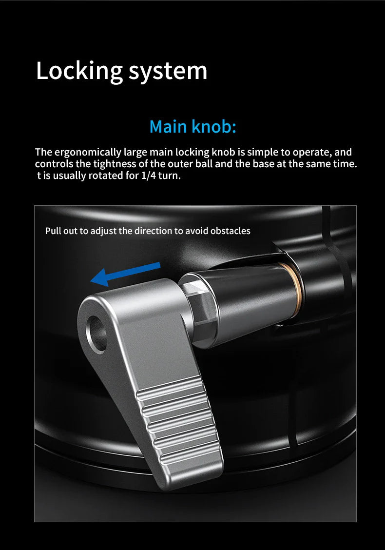 Leofoto LBH-80 Double Sphere Ball Head + QR Plate | Spherical Gimbal | Arca Compatible