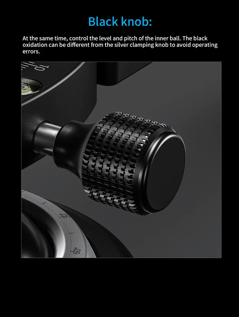 Leofoto LBH-80 Double Sphere Ball Head + QR Plate | Spherical Gimbal | Arca Compatible