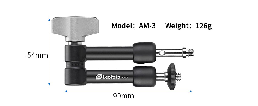 Leofoto AM-3 / AM-4 Versa Magic Arm  Multi-Purpose Accessory | 1/4th Mounting Screws