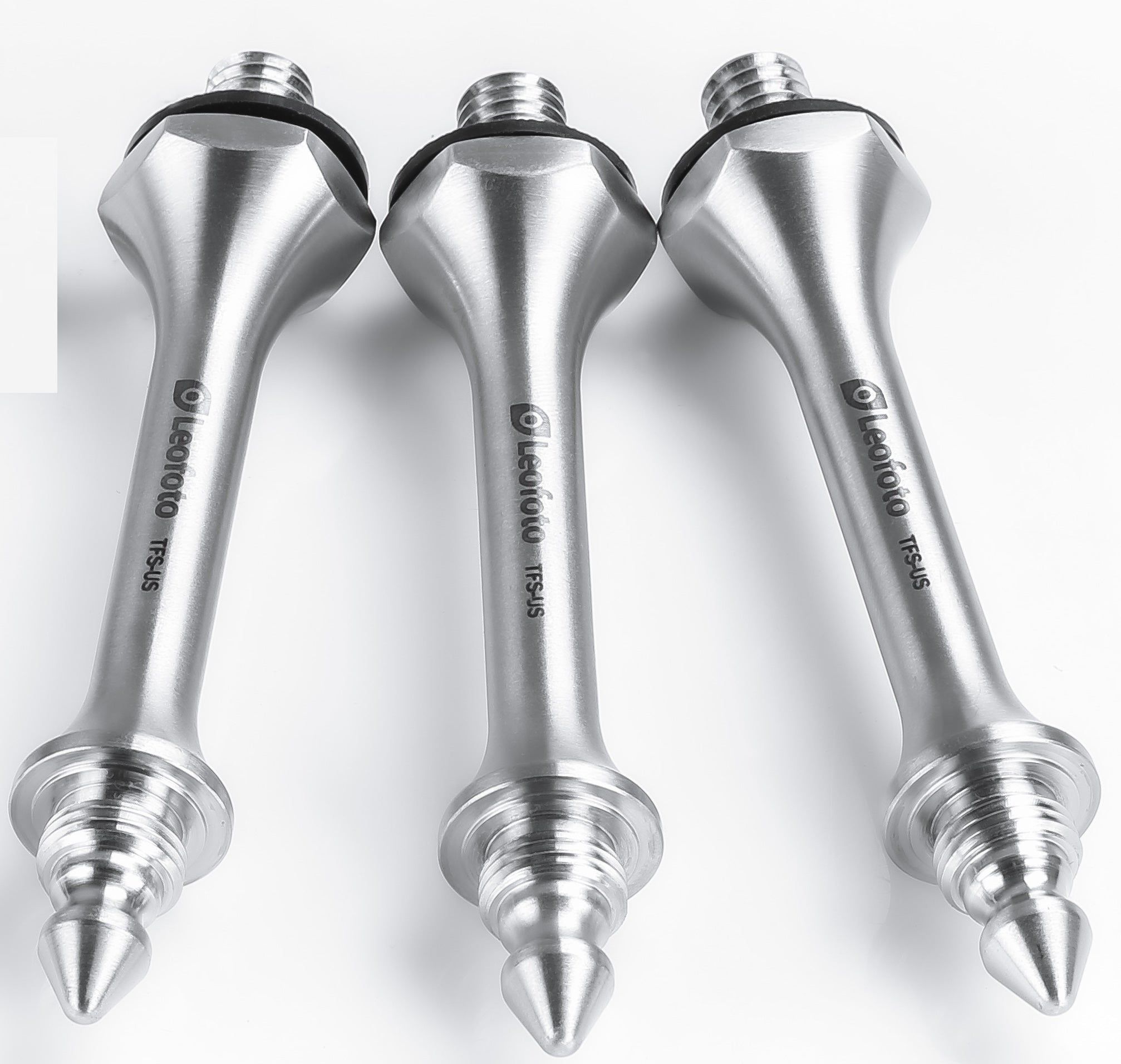Leofoto TFS-US | Set of 3 Spike/Rubber Feet, 3/8" Thread