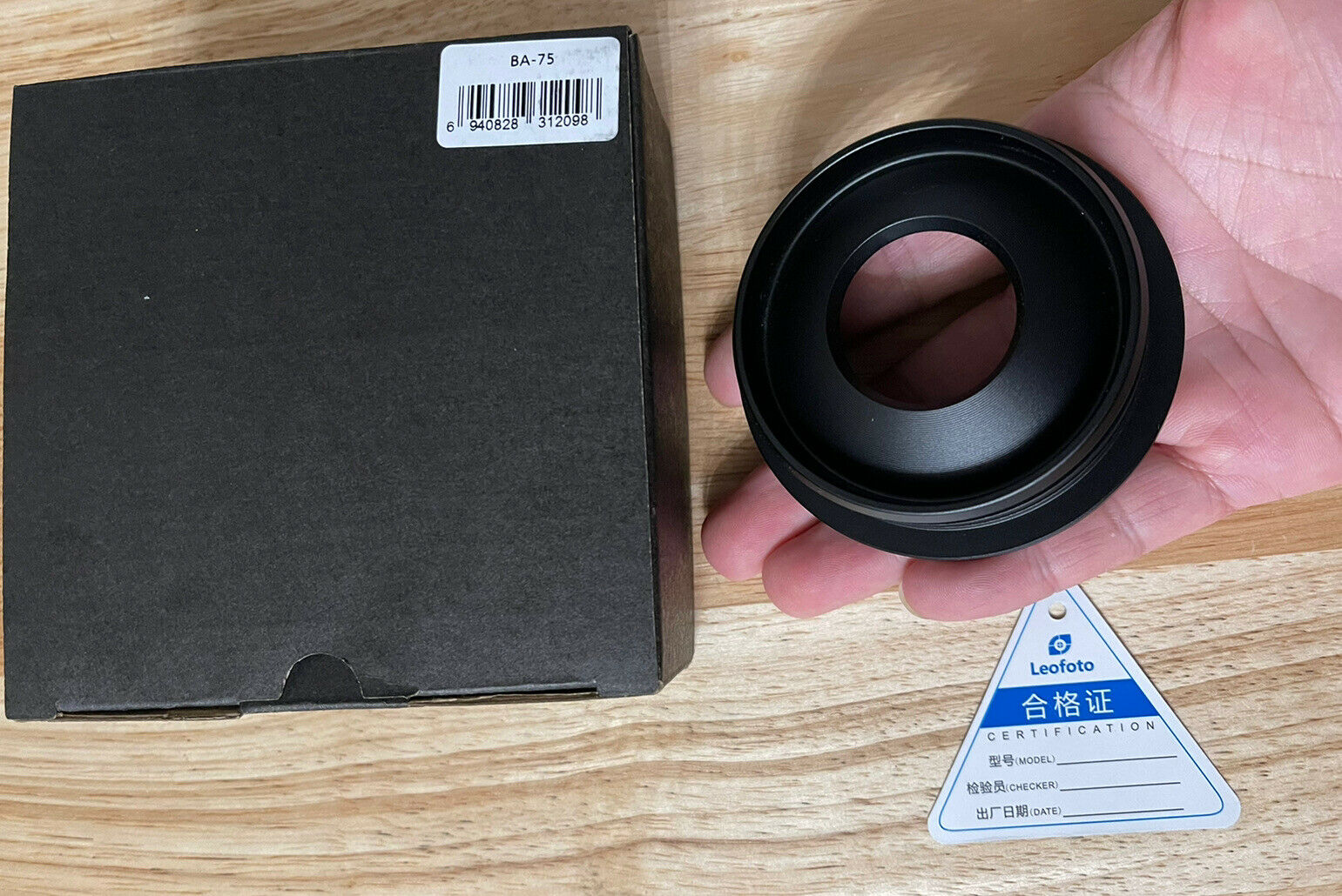 Leofoto BA-75 75mm Half-Bowl Video Head Adapter for LN-364C, LM-3xxC