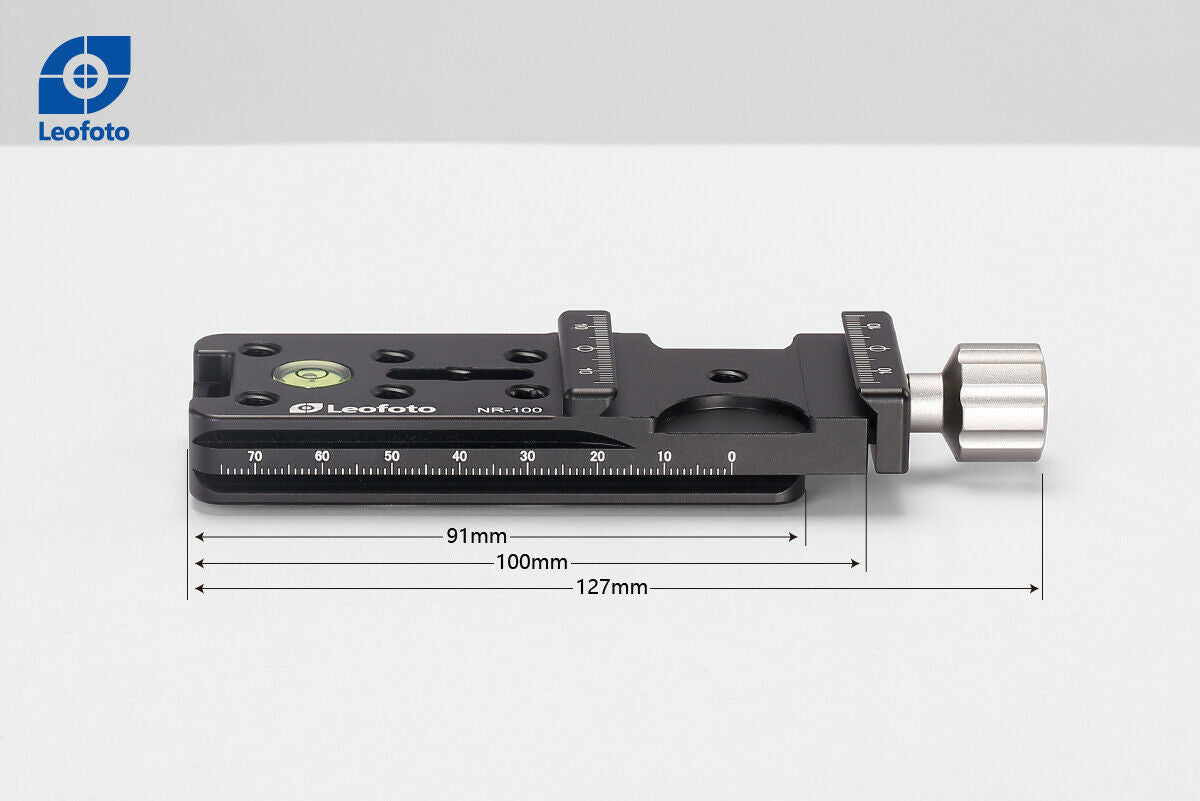 Leofoto NR-100mm /NR-140mm /NR-200mm Long Nodal Slide with Clamp